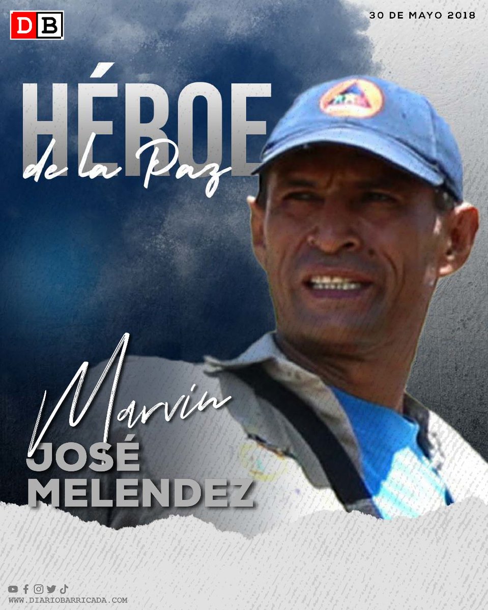 💥30 Mayo 2018: El Cro Marvin José Meléndez Núñez, fue asesinado por la derecha golpista. 👉Héroe de La Paz 📌Destacado militante sandinista desde muy temprana edad, la férrea e inclaudicable convicción de sus principios @minedchinandega #UnidosEnVictorias