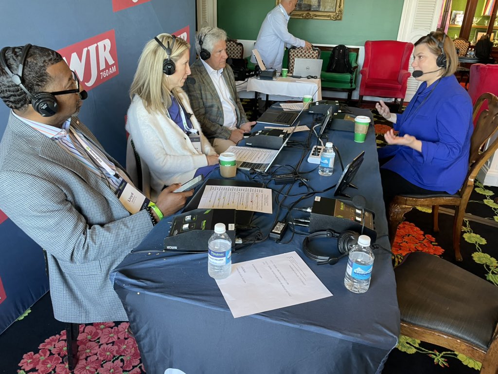 Right NOW on WJR.com, @RepSlotkin talks with @newsGuy760, Lloyd Jackson, and @Jamie_Edmonds at the 2024 Mackinac Policy Conference! #MPC24