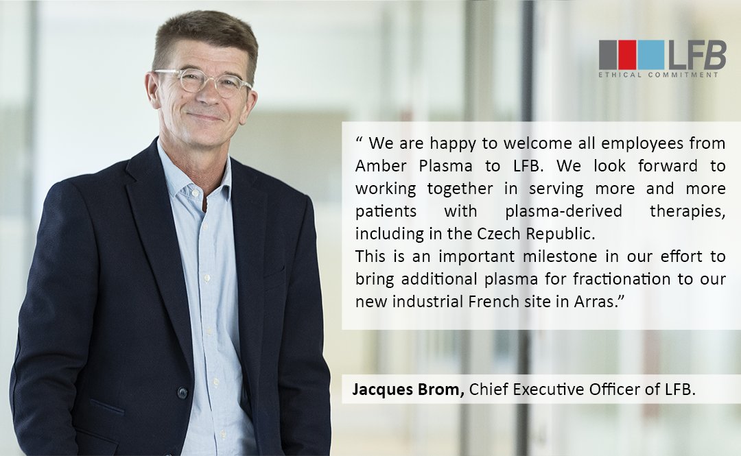 🇪🇺<a href="/LFB_Group/">LFB_Group</a> strengthens its plasma collection network in Europe thanks to the acquisition of Amber Plasma.
With the increasing needs of patients, LFB secures the supply of plasma for its biomedicines for the treatment of serious and often rare diseases.
groupe-lfb.com/en/news/lfb-ac…