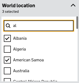 _pire__'s tweet photo. @adamsilverhq Over here it seems like it's called "Option select" with text input filter.

Their latest iteration also shows the number of selections too. 

https://t.co/yDlorN4QhR https://t.co/uPVqDZf3sA