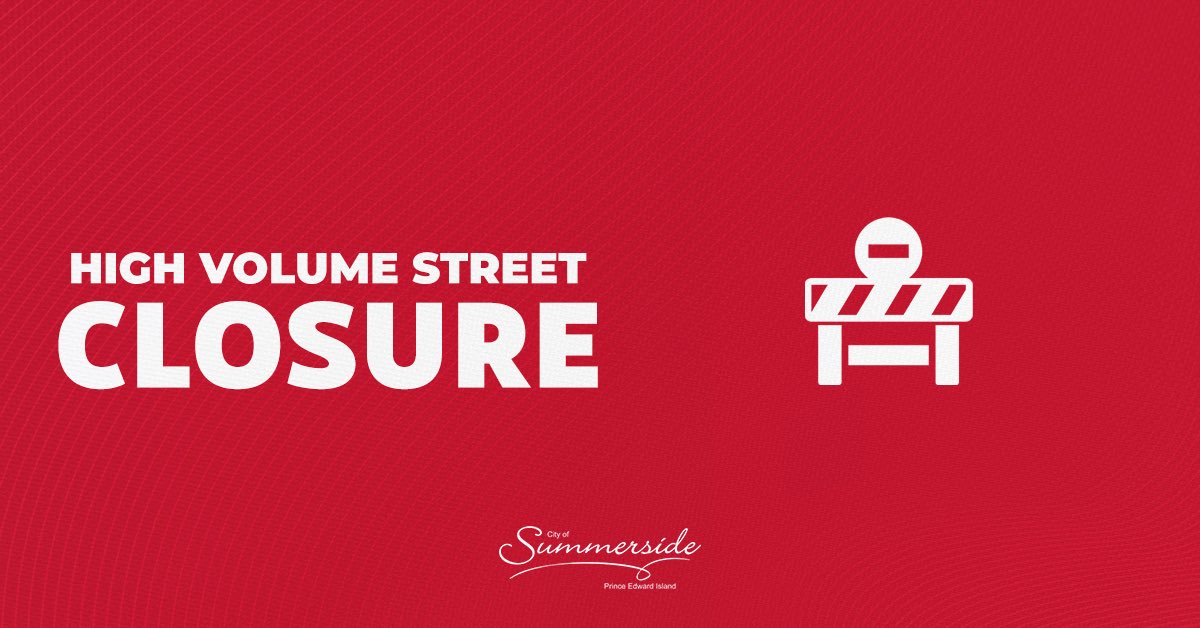⚠️❗️ROAD CLOSURE 

Due to utility pole work occurring this morning, there will be an intersection closure at Pope Road and South Drive requiring detours.

The closure will be from 9AM until 12 PM. Detours will be in place. Please obey signage and traffic personnel. 

#Summerside
