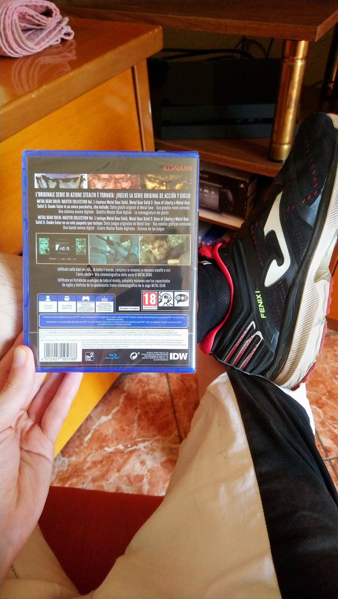 ItalianJoe83's tweet photo. Today I spent €44,98 at @GameStopItalia to buy the exclusive european italian/spanish version of #MetalGearSolidMasterCollectionVolume1 for #PlayStation4
If @KONAMI573ch @Konami doesn't patch all its issues the taint of disgrace will follow them to their grave - J.
#MGSVol1 #PS4 https://t.co/tRL6mea0lv
