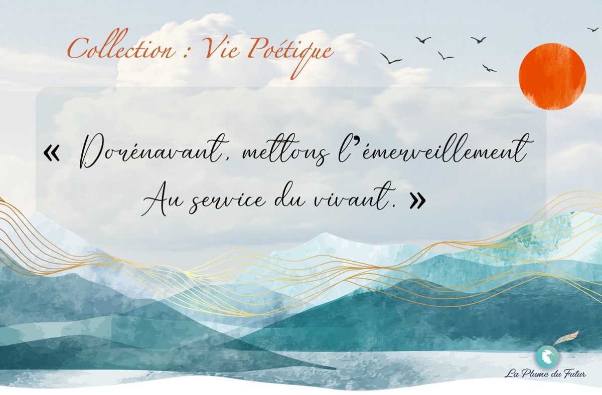 VincentAvanzi's tweet photo. COLLECTIONS #LaPlumeDuFutur : Vie Poétique ✍️✨🖼️
*En Lignes De Rimes, des maximes pour poétiser l'avenir*

#EnLignesDeRimes #Desmaximespourpoétiserlavenir #ViePoétique #CollectionViePoétique
#réenchanterlemondeaveclapoésie #poésie https://t.co/xG7i7SZpKz