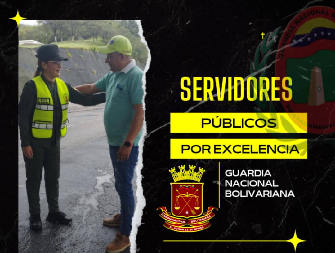 Buenos días somos servidores públicos de la patria, GNB desplegados en todo el territorio nacional, brindando resguardo, seguridad del pueblo venezolano