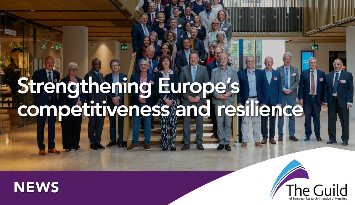 The Guild (@guildeu) on Twitter photo Last week, The Guilds Presidents gathered at <a href="/univgroningen/">University of Groningen</a> for our annual Spring General Assembly ✨
The Presidents had rich discussions on Europe's #competitiveness, skills development, #equitable partnerships, #FP10 and research #security
Read a recap here ➡️ Last week, The Guilds Presidents gathered at <a href="/univgroningen/">University of Groningen</a> for our annual Spring General Assembly ✨
The Presidents had rich discussions on Europe's #competitiveness, skills development, #equitable partnerships, #FP10 and research #security
Read a recap here ➡️