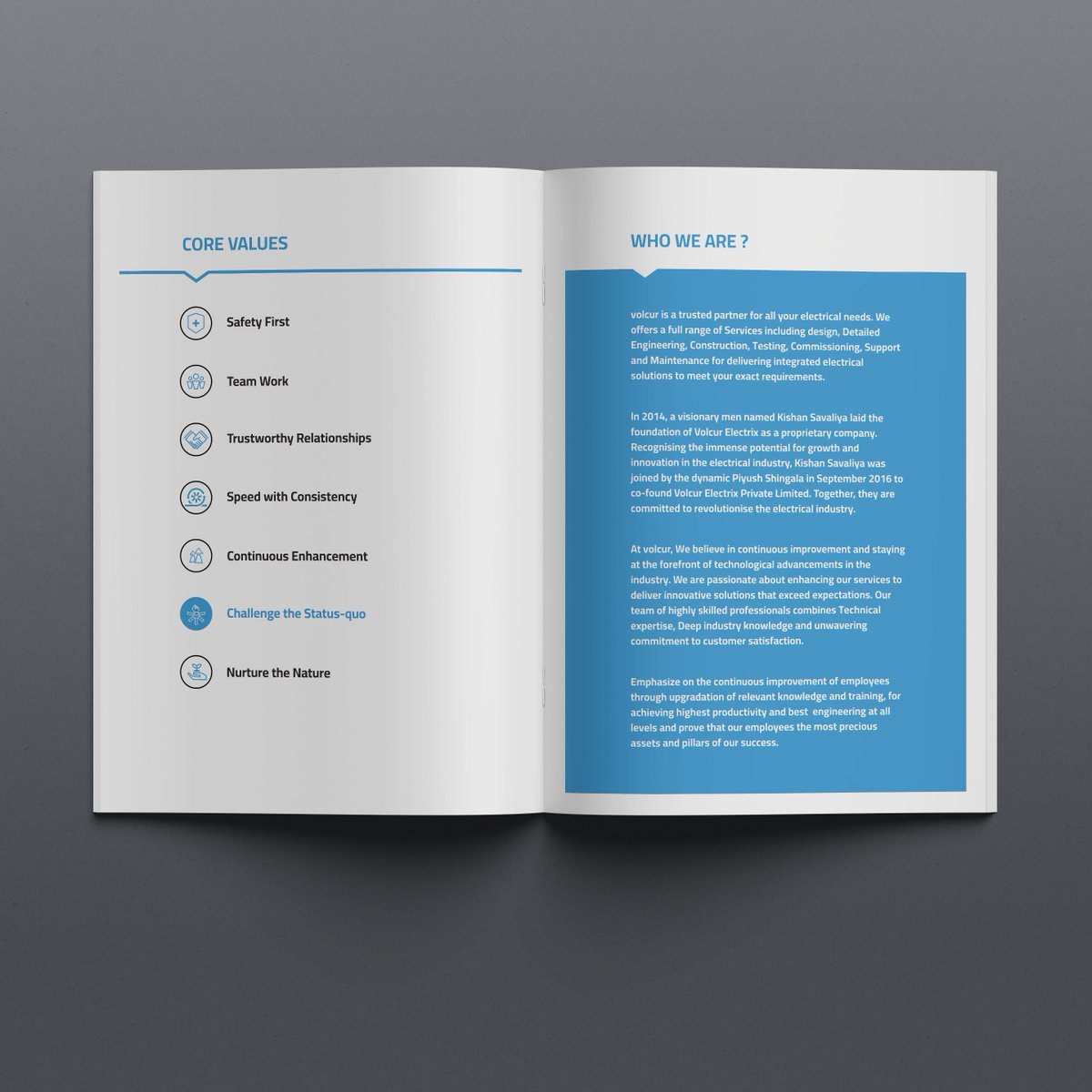 feelmarks's tweet image. Our priority when developing the new company profile design for @volcurelectrix was to reflect the brand’s high level of design, so we kept aesthetics top of mind at all times.

.

#volcur #refresh_branding #company_profile #design