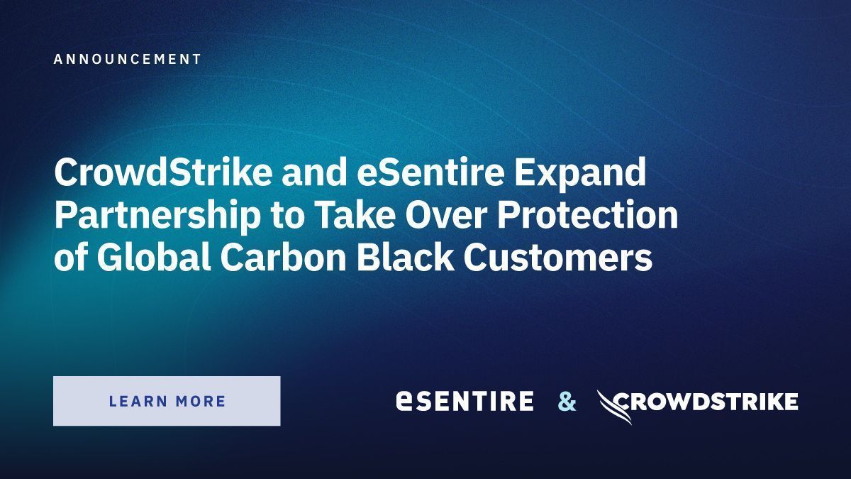 We're expanding our partnership with @CrowdStrike to integrate threat intelligence & power our 24/7 Managed Security Operations with the AI-native CrowdStrike Falcon XDR platform 🎉 There's never been a better time to switch to eSentire MDR. Learn more: bit.ly/4aH7Iqd