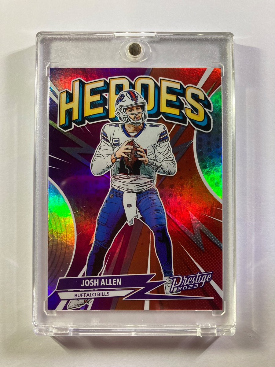 1218Sports's tweet photo. 🎁Appreciation Day Giveaway🎁

Winner Announced Tuesday 

🔥Josh Allen Panini Prestige Heroes Silver Holo

To enter
1. Follow
2. Retweet
3. Like https://t.co/fJKDbLsTkt