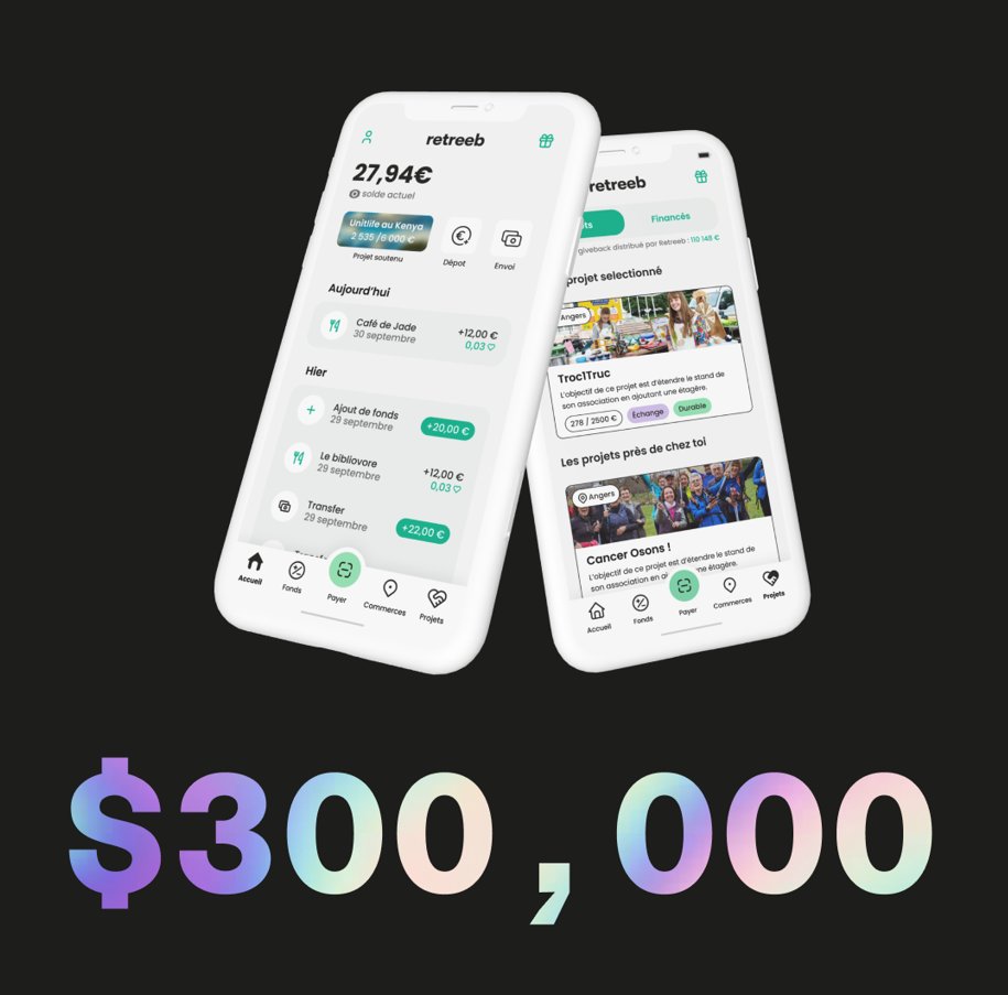 🚀 New Milestone Alert! 🚀

Retreeb has now processed over $300K in volume through our app!

A huge thank you to our community for your trust. 
Our impact &amp; growth continue to evolve 📈