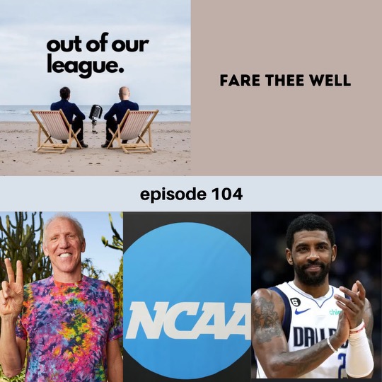 OutOfOurLeague_'s tweet photo. The latest episode of Out of Our League is available now! @coplincharles and @HuddleAdvisory remember Bill Walton, discuss the landmark NCAA settlement, and much more!

Listen here ⤵️
https://t.co/YKlFzt9Gfn https://t.co/mSuTqwoMjR