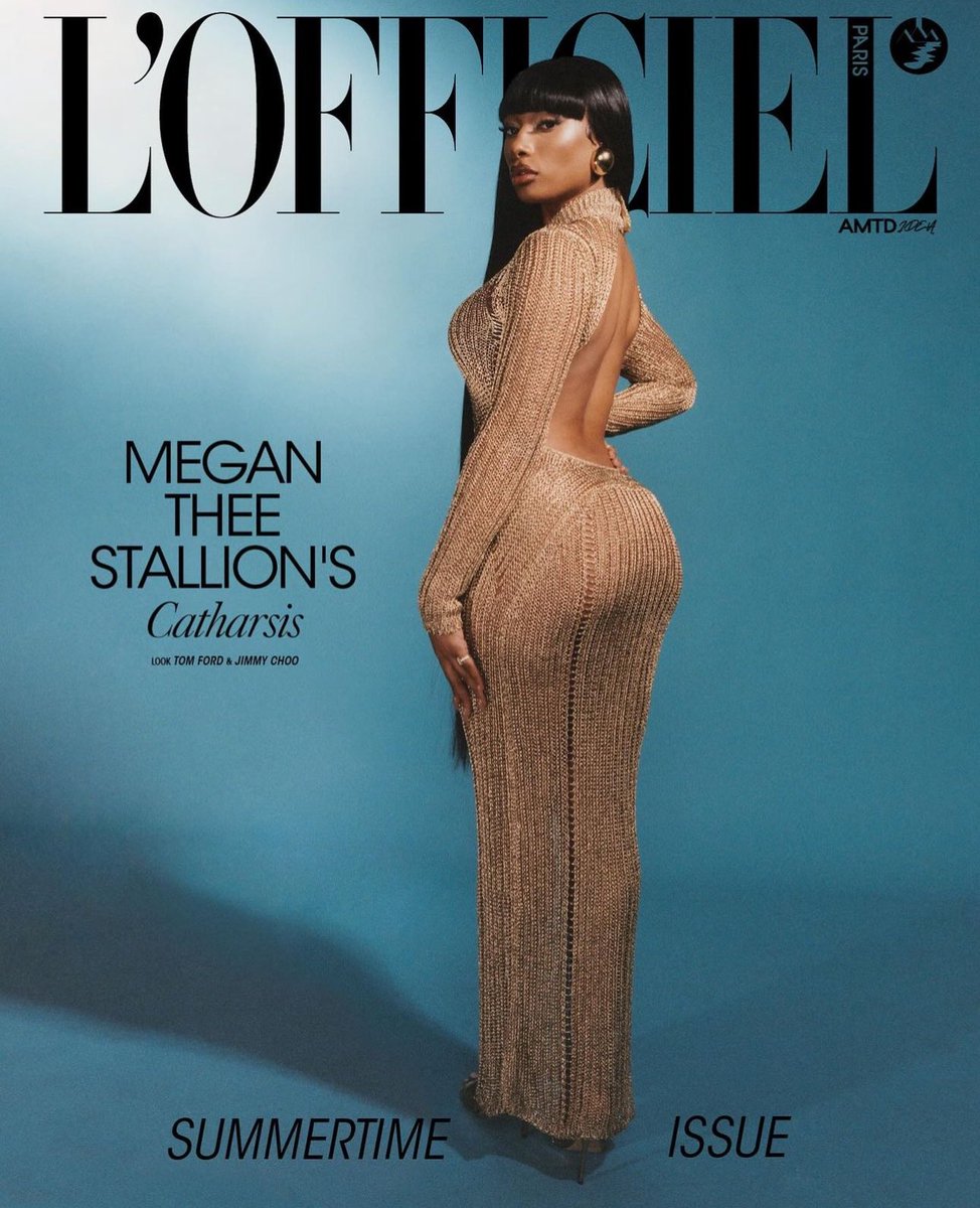 Megan Thee Stallion simultaneously covers both L’Officiel US & EU.