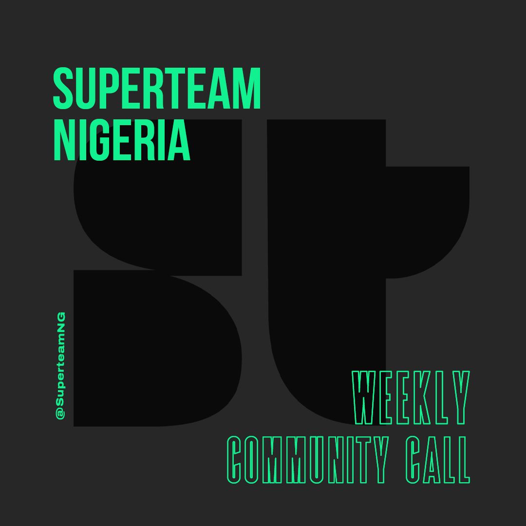 SuperteamNG's tweet photo. On today's menu 🍲

- Community Wins of the Week (Guess who just crossed $100k in community GDP?)🍢
- Test your ecosystem knowledge in the SuperQuiz 50 $USDC contest 🥘
- @nt_ape from @Backpack will be stopping by 👨‍🍳

Get the link on Discord 😋 https://t.co/DwTF9Ecpeg