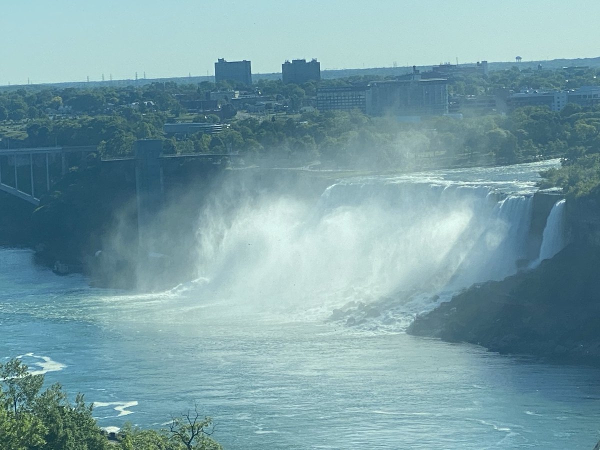 A room with a view. Grateful to live close by as both Falls never fail to disappoint. Just think I will sit and look for a while. #Marriott NiagaraFalls