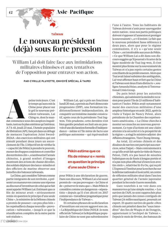 A lire en pages 42 et 43 de l'hebdomadaire L'Express daté d'aujourd'hui, un article signé @CyrillePluyette