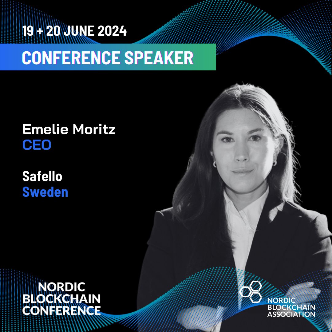 Announcement: Emelie Moritz (@MLImoritz), CEO of @SafelloAB, will be  speaking at the Nordic Blockchain Conference. As the leader of Safello, a cryptocurrency  exchange catering to Swedish customers, Emelie brings insights into making
