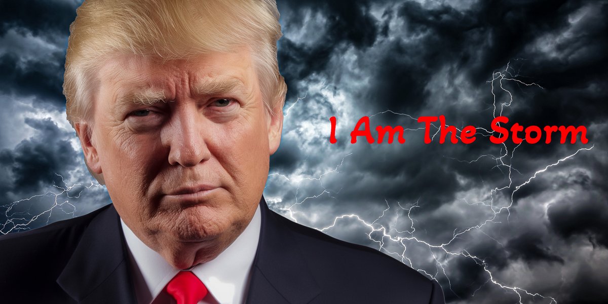 The Storm Is Coming — Donald J Trump 2024 Drop your handle in the comments Like and retweet this post Follow and followback patriots They Cannot Stop The Storm #MAGA #IFBAP #PatriotsUnite