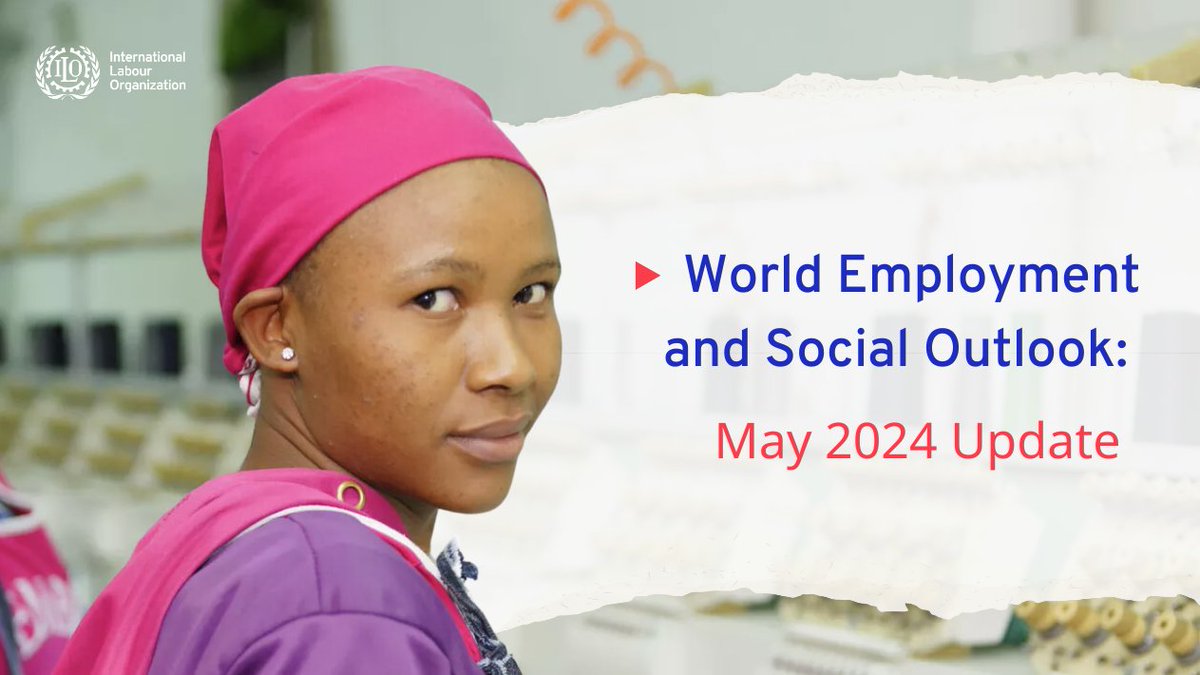 New @ilo projections: Global unemployment down slightly to 4.9% in 2024. Yet, the 'jobs gap' persists with 402 million people wanting work. Women, especially in low-income countries, face the harshest disparities. Read more ➡️ ow.ly/5onJ50RZQGJ #WESO2024Update