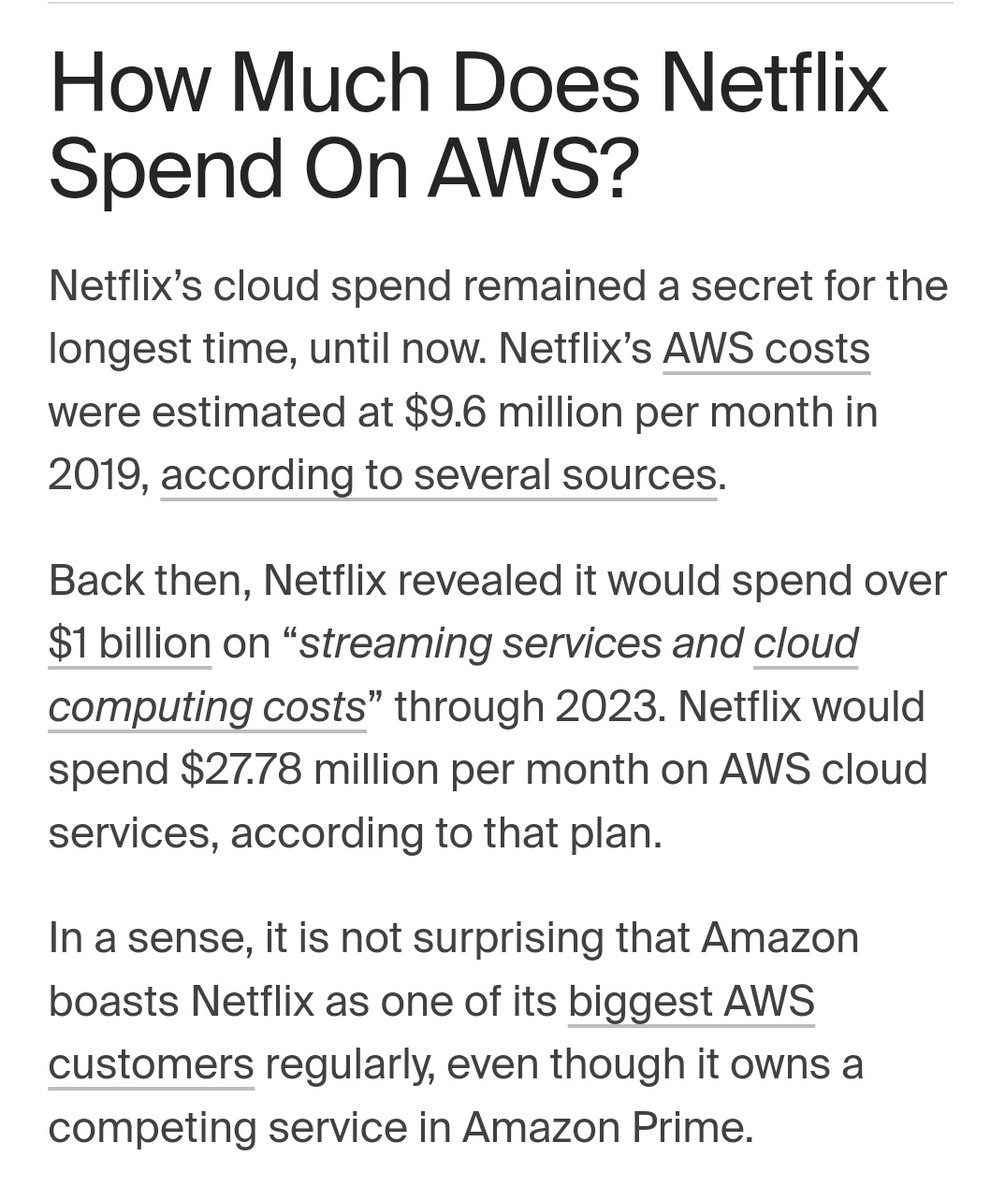 @netflix and @AWS are a definition of a trusted B2B model in the cloud.

Something to really study.

#cloudcomputing #cloudservices #aws