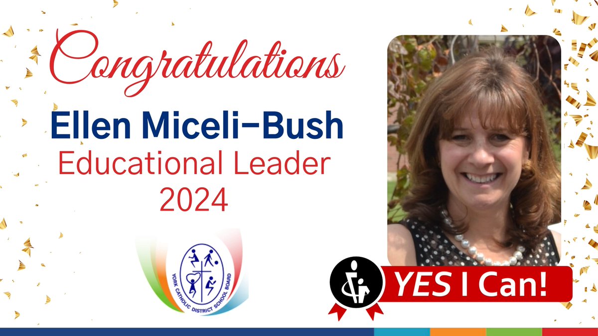 Congratulations to Ellen Miceli-Bush, winner of the 2024 Leader in Education. Ellen’s effort is unmatched &amp; she never hesitates in meeting the needs of learners. She has played an instrumental role in planning &amp; facilitating PD for YCDSB’s literacy intervention programs.
