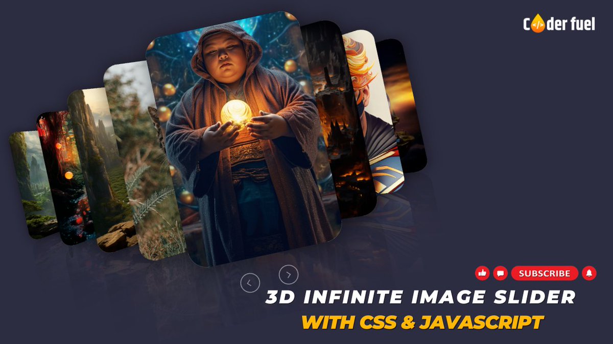 coder_fuel0's tweet photo. 3D Infinite Image Slider with CSS &amp; JavaScript

https://t.co/xJ4np0qlNE

#3DImageSlider #CSS #JavaScript #WebDesign #WebDevelopment #FrontendDevelopment #LearnCSS #LearnJavaScript #InteractiveDesign #WebDesignTutorial #WebDev #CodeNewbie #WebDesigner #HTML5 #CSS3 #CreativeCoding https://t.co/XupyyMJH2g