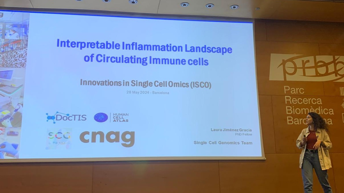 CNAG (@cnag_eu) on Twitter photo ➡ This week, our Single Cell Genomics Group & Spatial Genomics Team participated in #ISCO2024
🧬An international event that brings together young single cell researchers
🗣In this edition, many of our talented professionals presented their last research, like <a href="/ljimenezgracia/">Laura Jiménez Gracia</a> ➡ This week, our Single Cell Genomics Group & Spatial Genomics Team participated in #ISCO2024
🧬An international event that brings together young single cell researchers
🗣In this edition, many of our talented professionals presented their last research, like <a href="/ljimenezgracia/">Laura Jiménez Gracia</a>