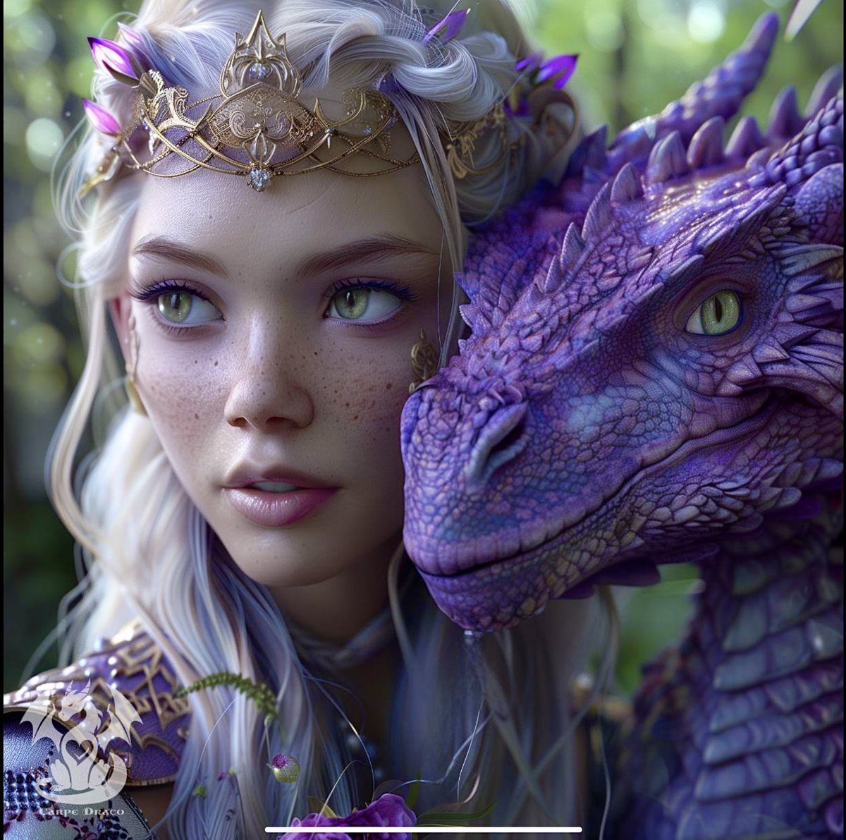 On Thursdays we wear purple. Art by Carpe Draco. #coloroftheday #thursdayvibes #ThursdayMagic #purplepower #dragon #spiritanimal #yearofthedragon