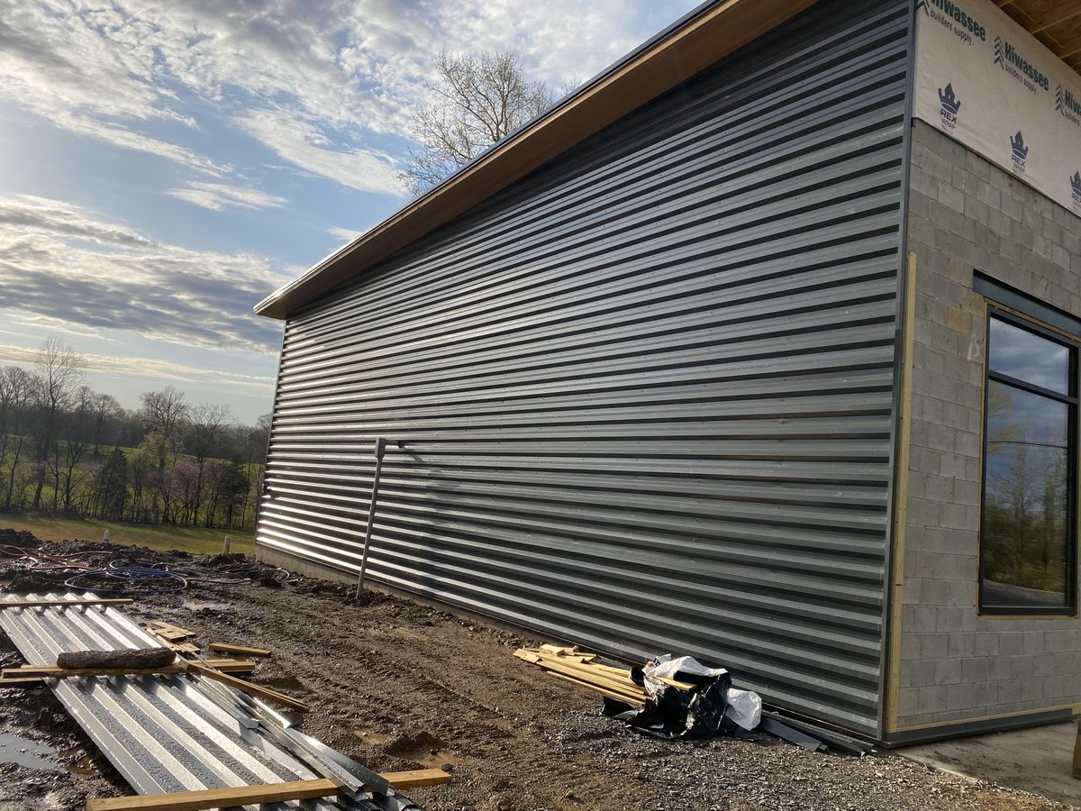 truemetalsupply's tweet photo. These robust, eye-catching Matte Black 7.2 Box Rib panels are going to look so good on this build! 😍 Give us a call at (865) 224-3055 to get your metal siding or roofing panels on order today! #MetalSiding #BoxRibMetalSiding #SteelSiding
------------------
#metal #steel #knoxvilletennessee #knoxvilletnmetalroofing #knoxvillemetalroof #knoxvilletnmetalroof #knoxvillemetalroofing #knoxvilletn #knoxville #manufaturing #sherwinwilliamscoil #sherwinwilliamscolors #sherwinwilliams #metalroofingoptions #postframekits #roof #postframekit #metalshop #roofing #standingseam #tuffrib #postframe #metalroofs #metalroof #metalroofing #truemetalsupply #metalroofingmadeeasy