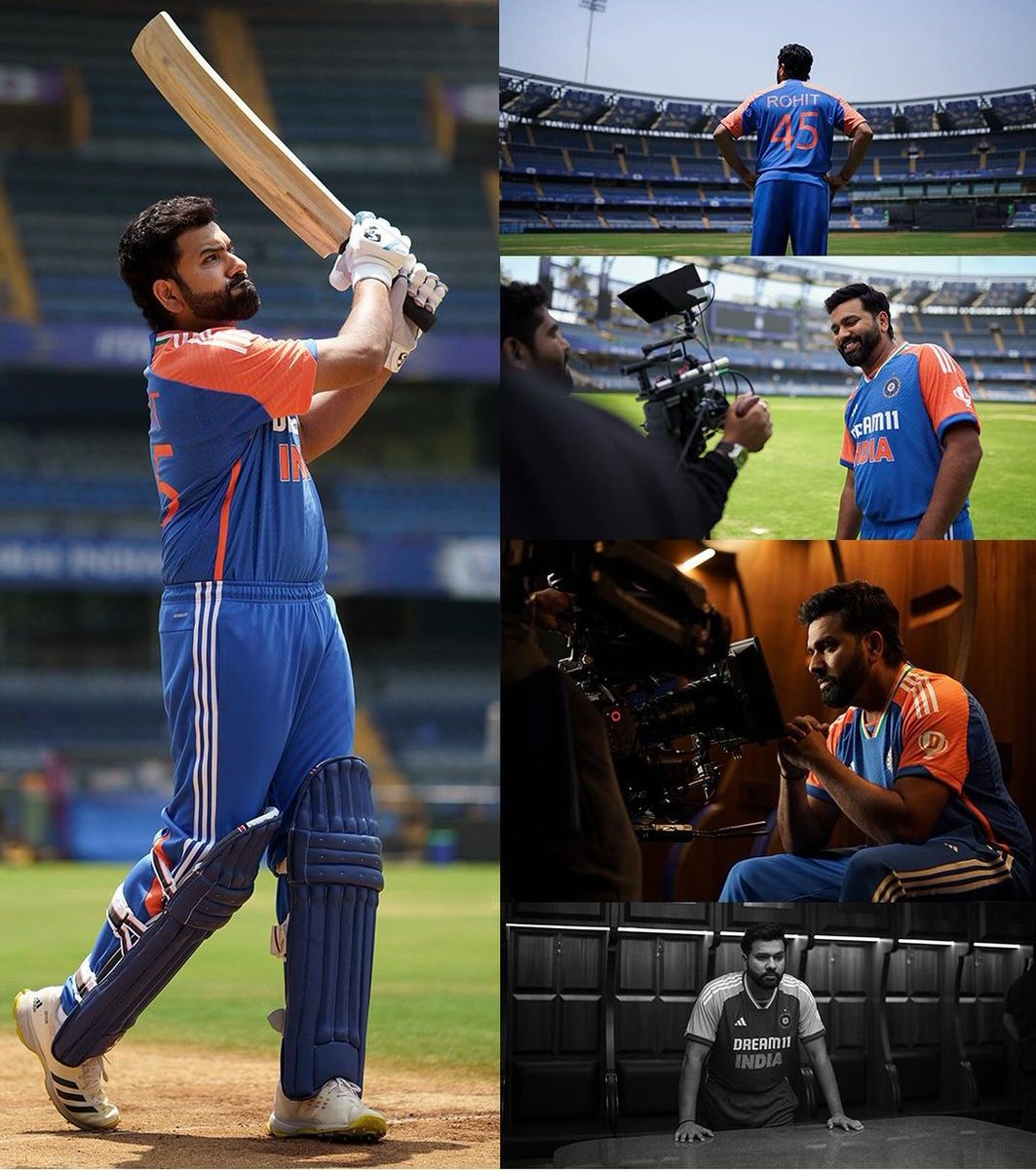 Captain Rohit Sharma in the photoshoot. 🇮🇳