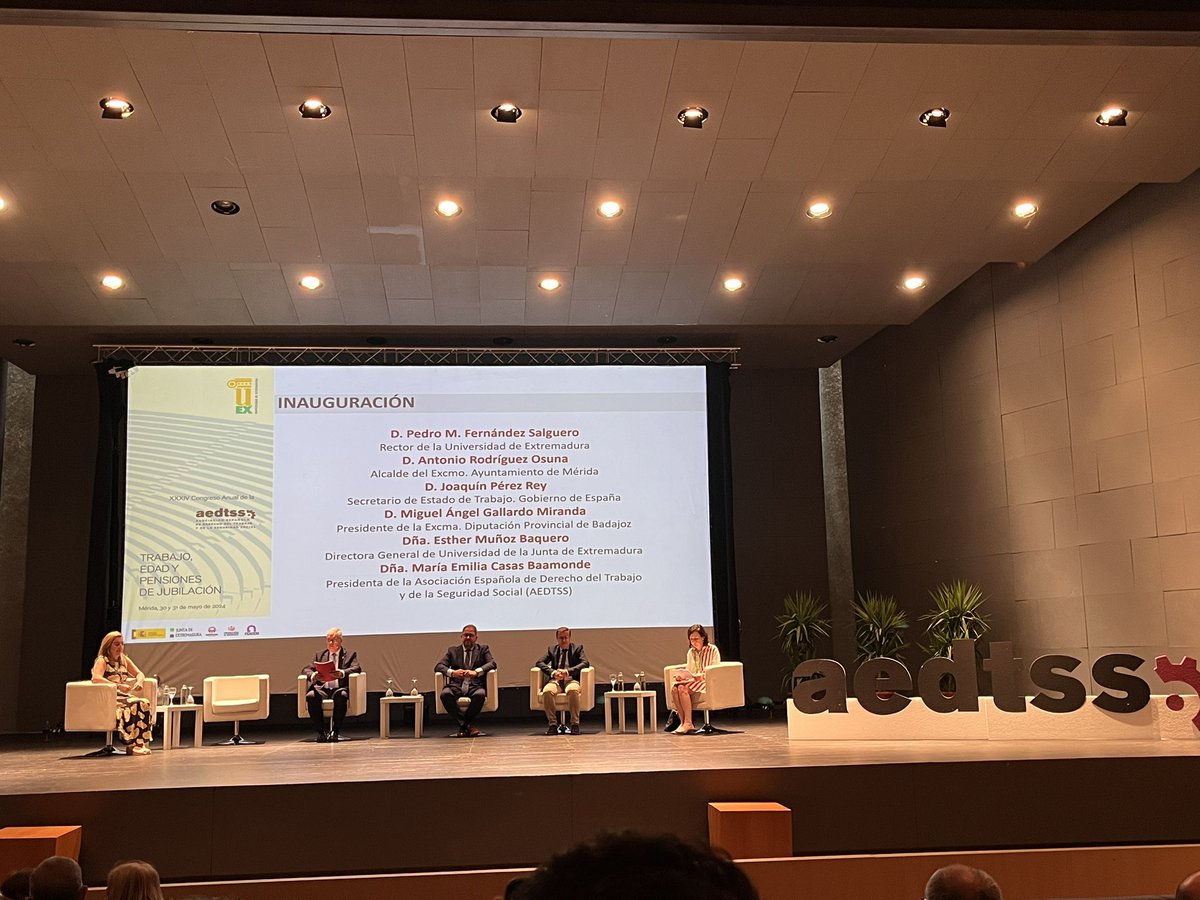 Empieza el XXXIV Congreso anual de la AEDTSS: Trabajo, edad y pensiones de jubilación. 📝📚<a href="/AEDTSS/">AEDTSS</a>