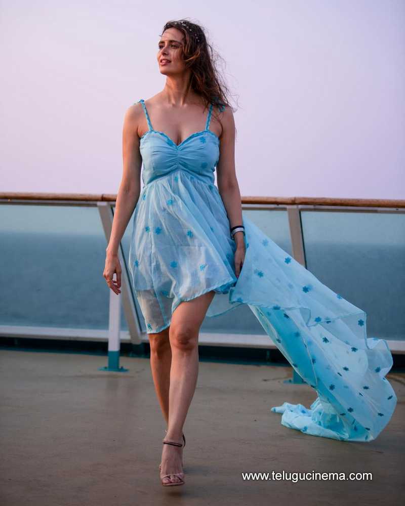 #MeenakshiDixit’s pose on Cruise Ship Deck telugucinema.com/actress/meenak…