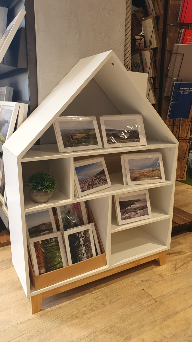 Stockist visit to Irish Crafts, Doolin. Love our gallery wall &amp; 'house' of A5 prints! Natalie &amp; team were our first stockist &amp; we're delighted to be heading into our fifth season with them. #supportlocal