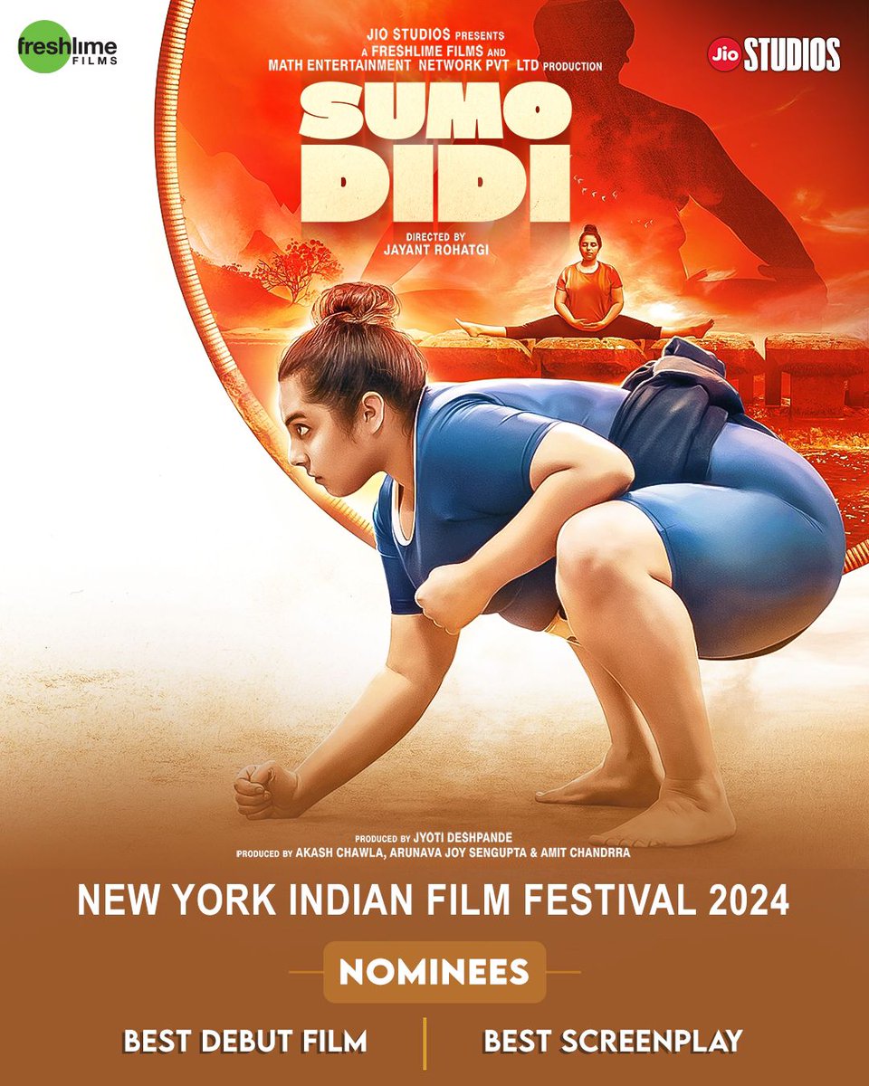 Exciting news alert! 🙌🔥🔥 @jiostudios’ #Mrs & #SumoDidi continue to turn heads at international film festivals! Both films celebrate powerful female narratives, showcasing tales of resilience and determination in the face of adversity & are set to shine at the esteemed 24th New