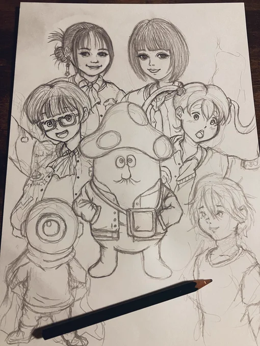 全体途中✏️
#イラスト
#イラスト練習 