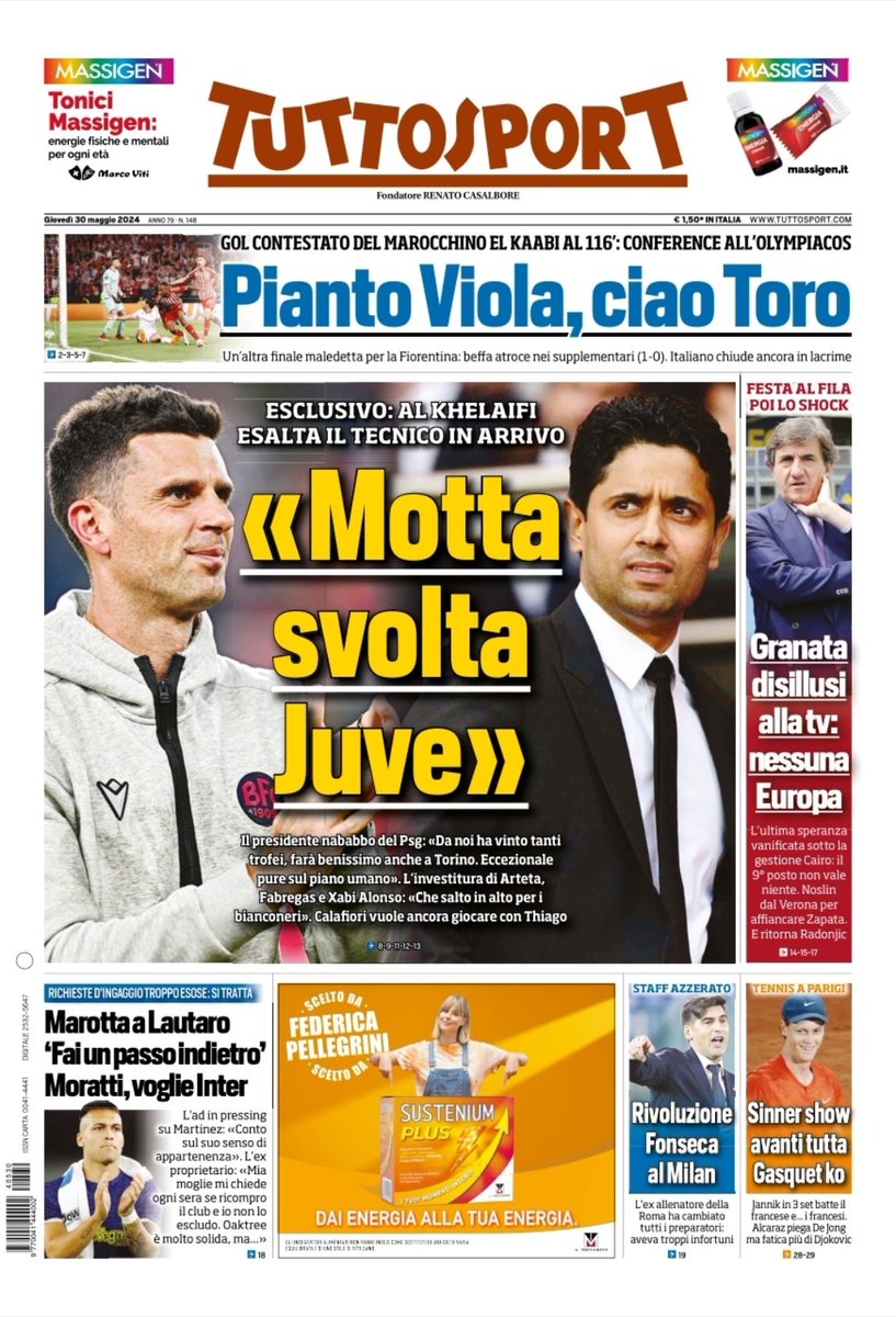 #primapagina #Tuttosport #edicola #rassegnastampa #Sportiva #30maggio