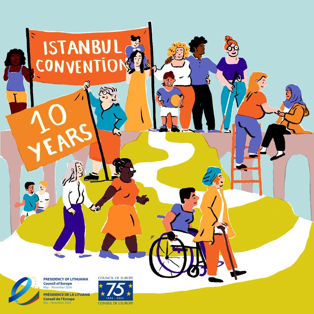 Today is the 10th anniversary of the #IstanbulConvention’s entry in force. In countries where the @CoE Convention is ratified, preventing and combating violence against women and domestic violence is an obligation.🇳🇱 chairs its Committee of Parties. #IstanbulConventionSavesLives