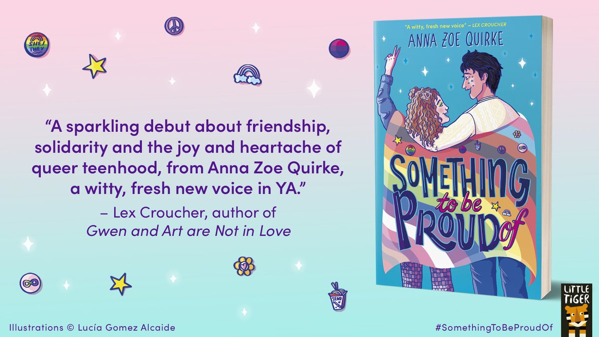 🌈 One week to go until SOMETHING TO BE PROUD OF by @annazoequirke is released! If you enjoy: 🩷 Contemporary YA ❤️ Queer Joy 🧡 Found Families 💛 Inclusive Pride Festivals 💚 Autism Representation 🩵 Tackling injustices Then this is the perfect book for you! Out 6th June!