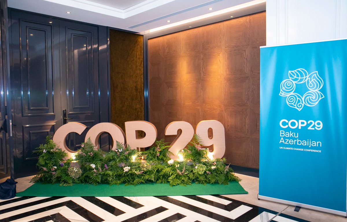 Ambassador @RamizHasanov_ : “When the world gathers in #Azerbaijan for #COP29, we want to emphasize our collective effort to confront the climate crisis. This is the time to #empower everyone to move forward together for a #greener world.” 🌿🌍
