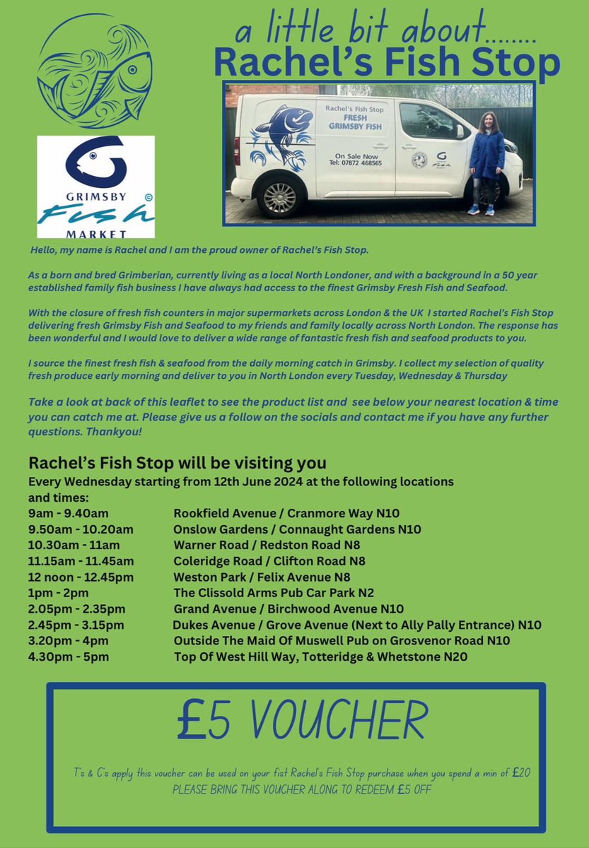 inmuswellhill's tweet image. Fish van is coming to Muswell Hill.

#fishvan #n10 #muswellhill