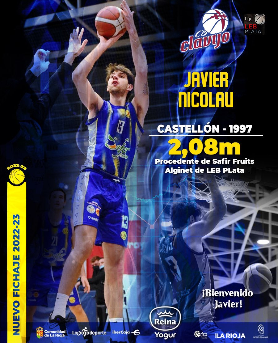 Abrimos 🧵 🧵

Hace ahora dos años se anunciaba el fichaje de un joven Javier Nicolau tras una buena temporada en el descendido CB Alginet.
Jugador joven, nacional, con garra... Que venía para ocupar el rol de 5, en principio, suplente de Iago Estévez. (Sigue)