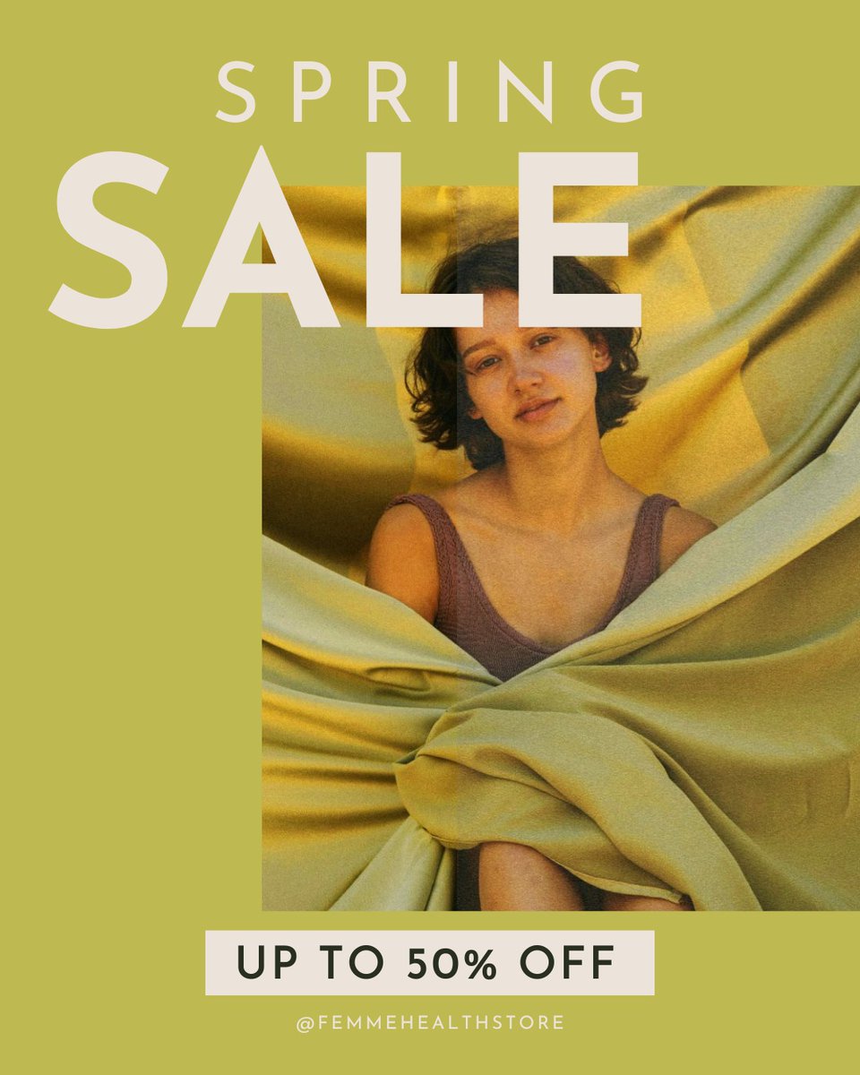 🌸 Spring into Savings with Femme Health! 🌸 Our partner is offering up to 50% off on selected lines during their Spring Sale. Don't miss these amazing deals to support your health and wellness.  🛍️ #femmehealthSpringSale #SpringSavings #ShopSmart bit.ly/4bWlUMR