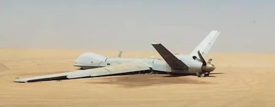 消息：有一架美军MQ-9死神无人机被胡塞武装击落。