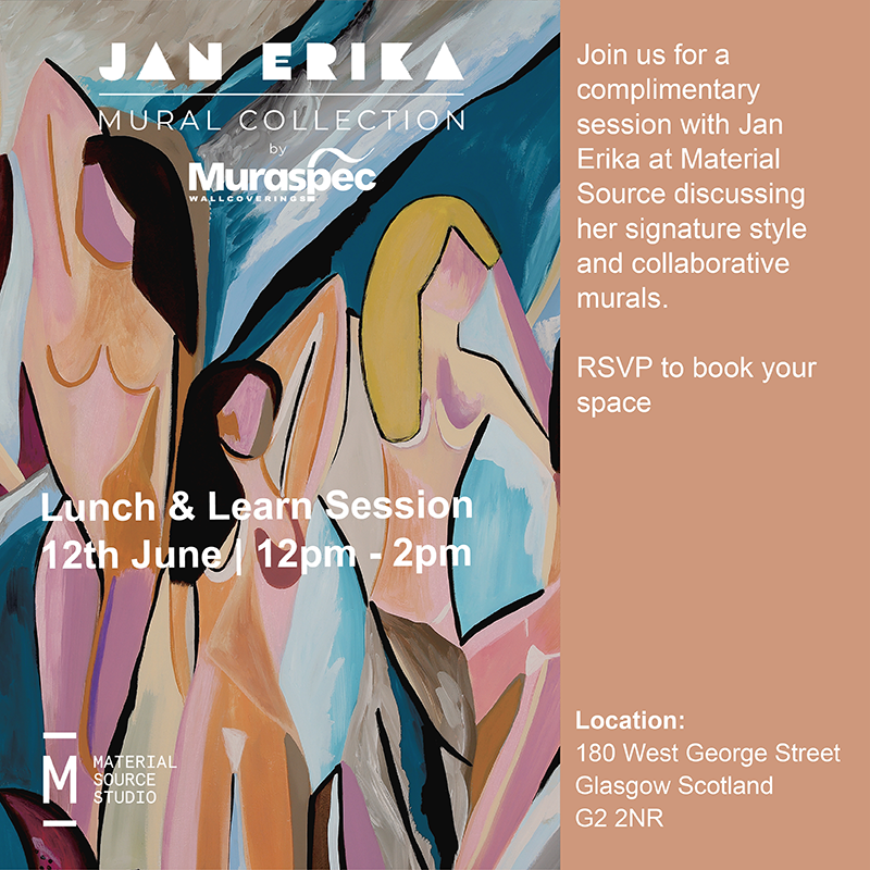 Join us at Material Source Studio in Glasgow on June 12th for a day of creativity with Jan Erika! 
Register on : lnkd.in/gXE9DD3h