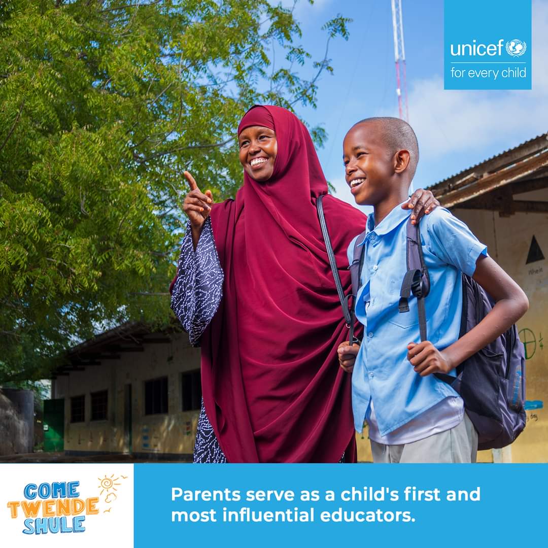 Parents serve as a child's first and most influential educators. ​
We are working with @UNICEF_Kenya to encourage parents to support their children's education. Join us on the #MakalaYaTumaini​ show to learn more.​ #ComeTwendeShule​
@EduMinKenya @cbcc_africa​
@DigiRedio