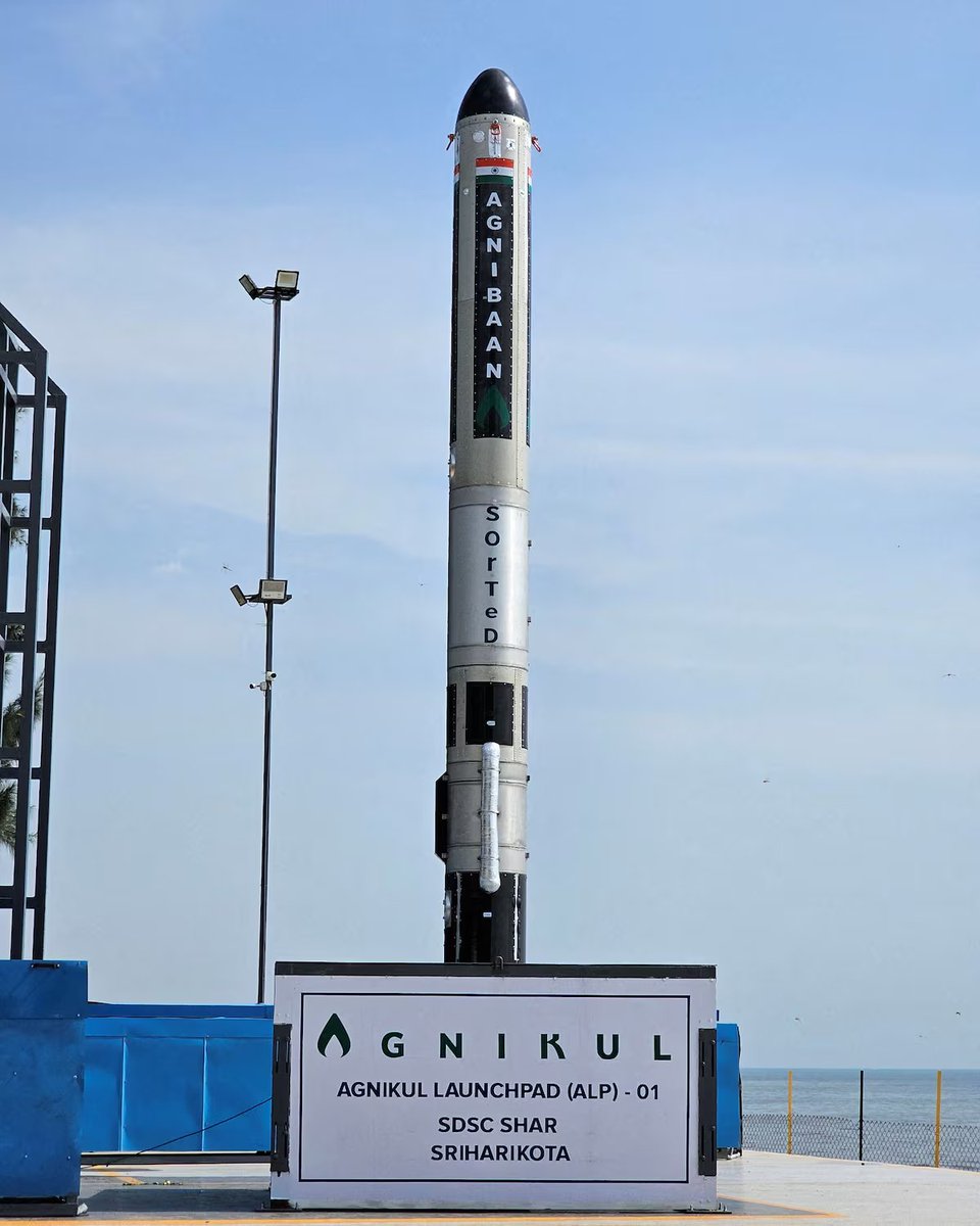 Space startup Agnikul launches India’s second privately built rocket Read here🔗ddindia.co.in/2024/05/space-…