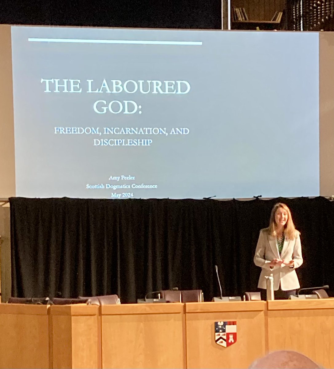 Professor Amy Peeler speaking on ‘God for us’ in Galatians to start day two of the Scottish Dogmatics Conference. ⁦@AbdnDivinity⁩