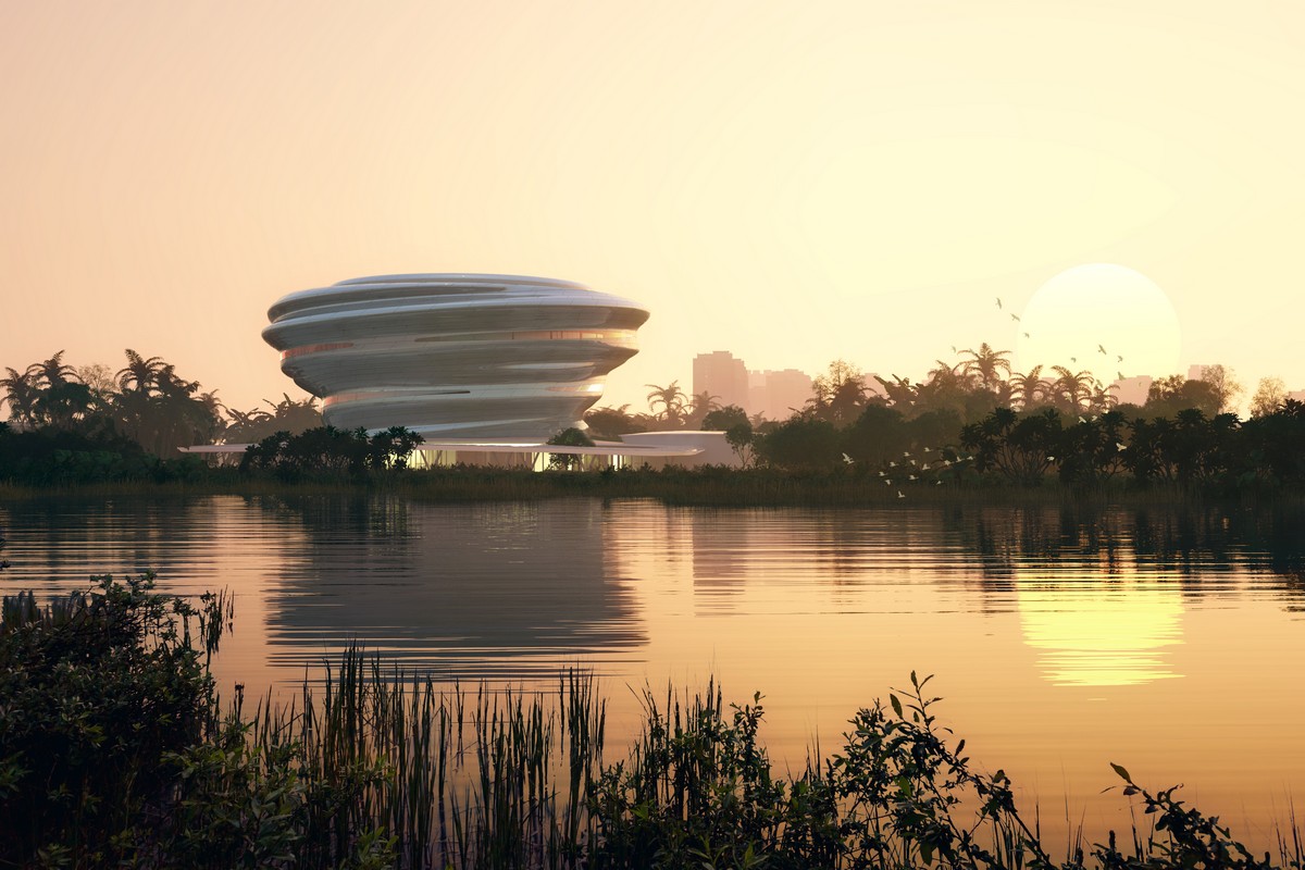 The Hainan Science Museum, China, designed by Ma Yansong/MAD Architects, is steadily advancing through its construction phases e-architect.com/china/hainan-s… #Hainan #sciencemuseum #China #madarchitects #architecture