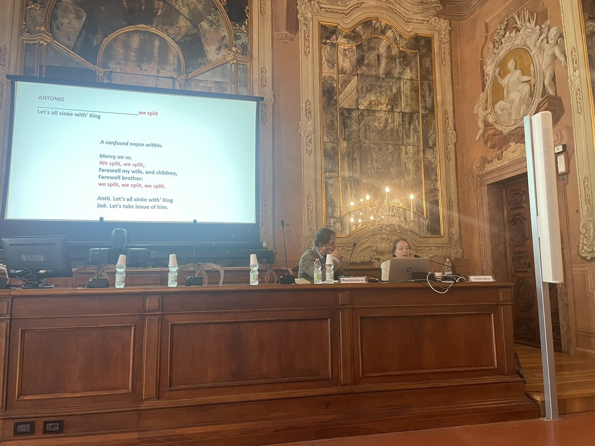 An absolutely brilliant keynote by Tiffany Stern on Textual Editing as Illustration