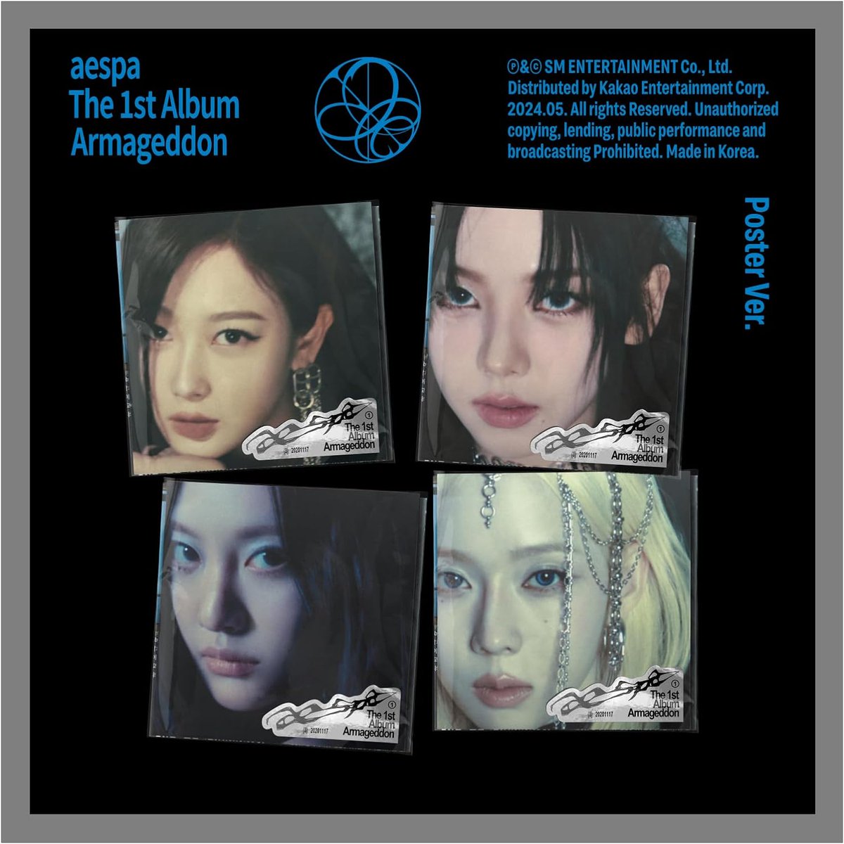 ＃aespa　初のフルアルバム💿
1st Album: 『＃Armageddon』
Authentic Ver.
Zine Ver.
Superbeing Ver.
Poster Ver.
当店でも販売中です