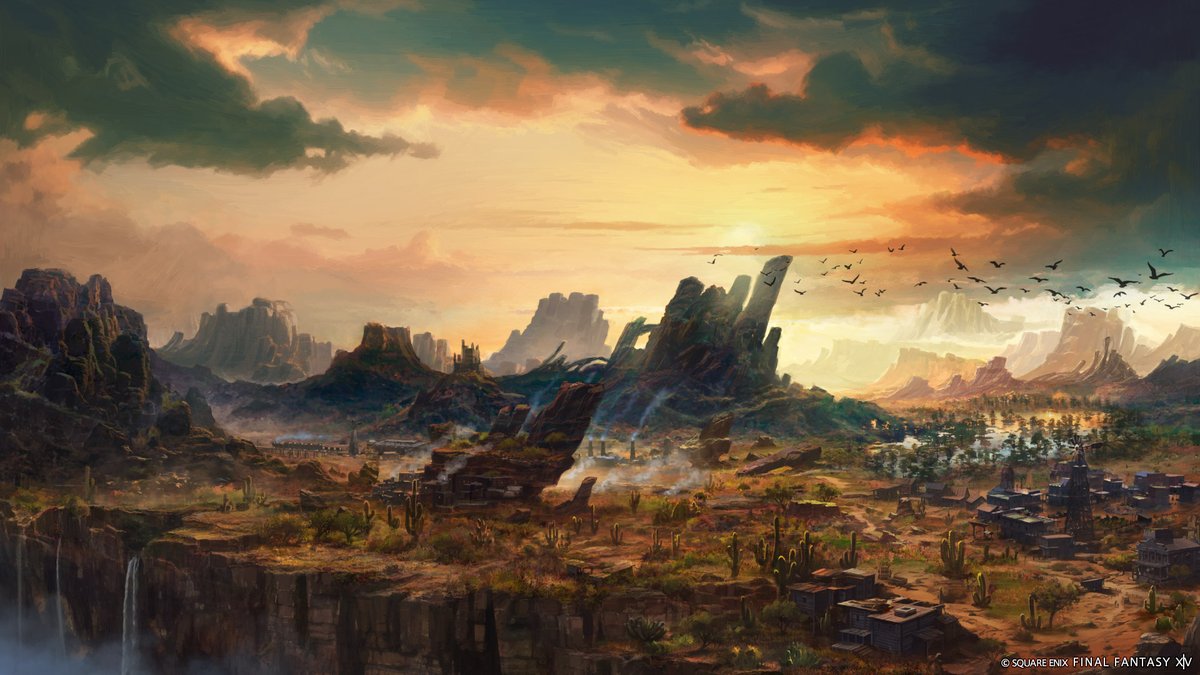 Artwork of Shaaloani, a new area in Final Fantasy XIV Dawntrail.