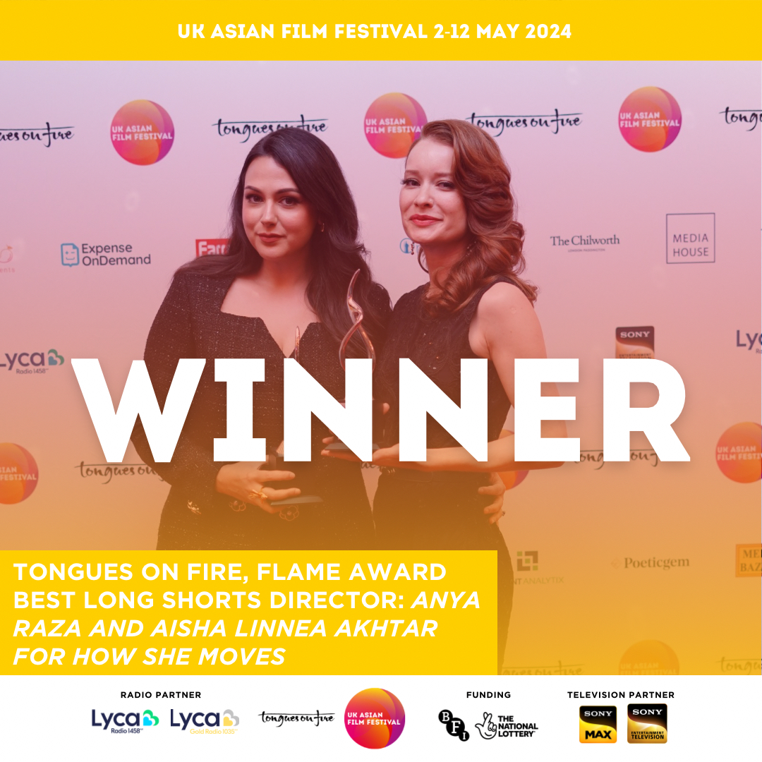 The award gala ceremony was an amazing evening with some incredible winners.

Congratulations to Anya Raza &amp; Aisha Linnea Akhtar for How She Moves for winning the Tongues on Fire, Flame Award for Best Long Shorts Director.

On behalf of the team at UKAFF, congratulations!